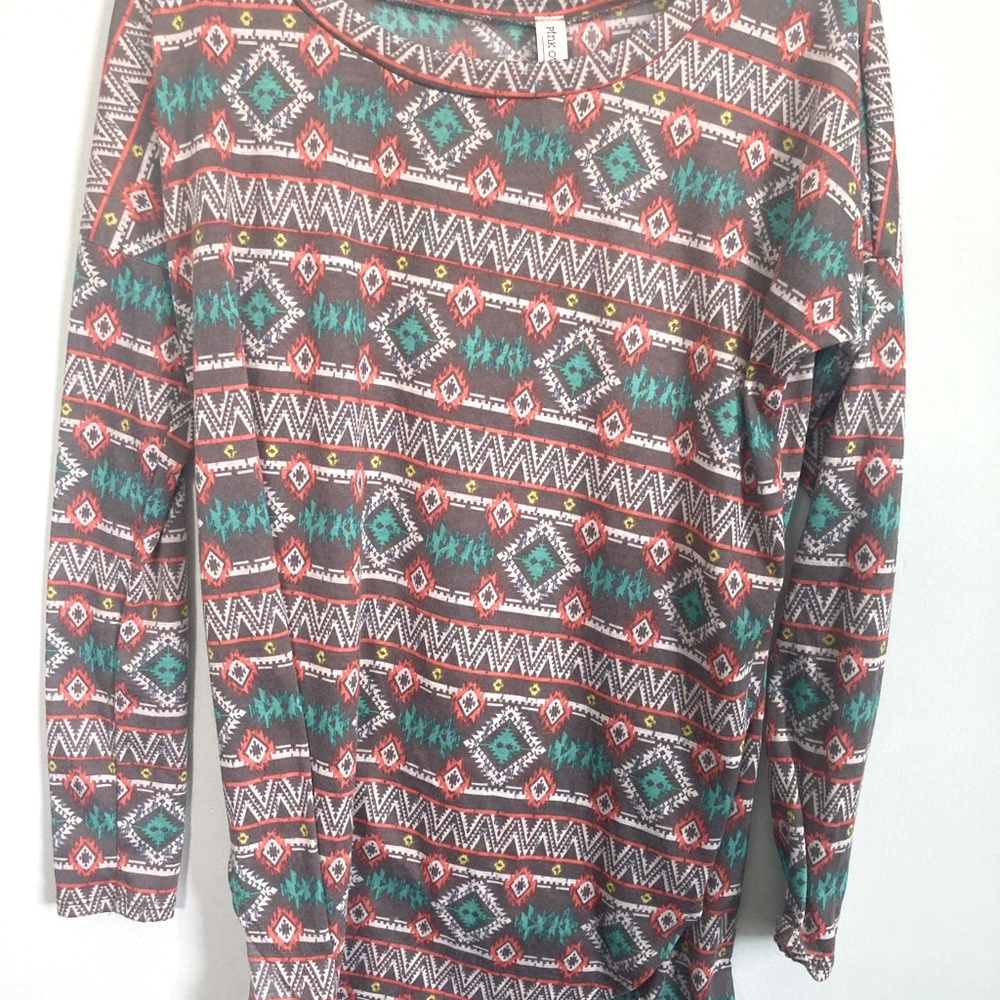 Southwestern print top
